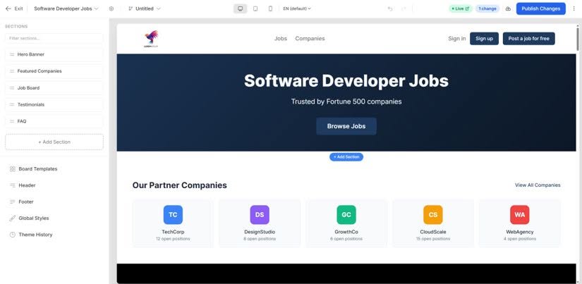Theme Builder screenshot