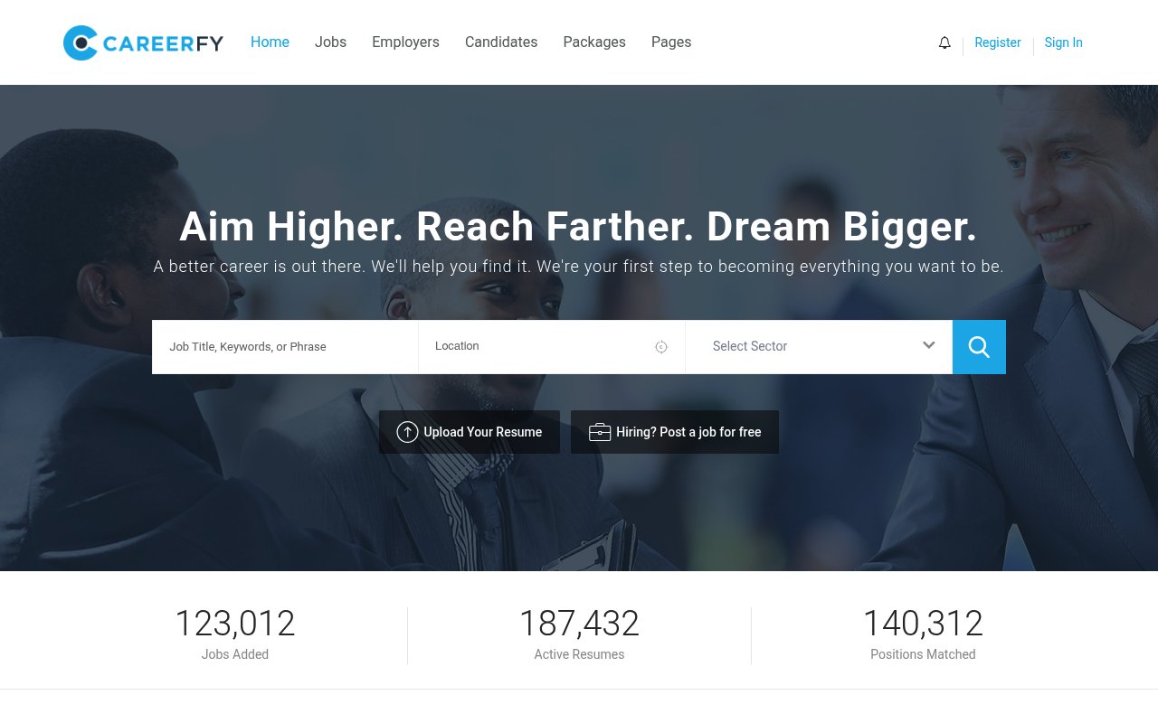 Careerfy WordPress theme