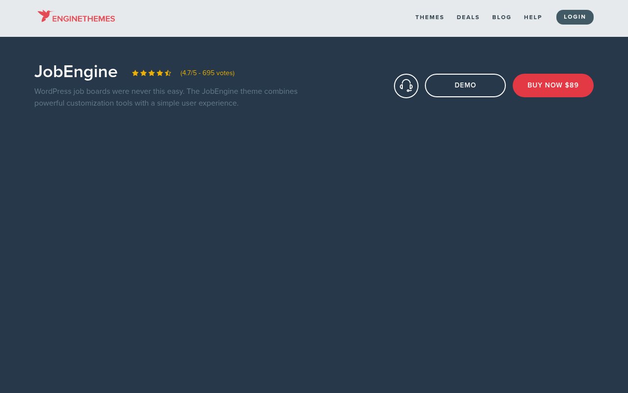 JobEngine WordPress theme